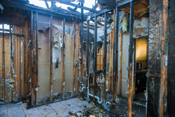Professional Fire Damage Repair technician working in Parrish, FL